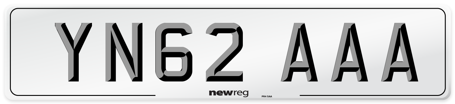YN62 AAA Number Plate from New Reg